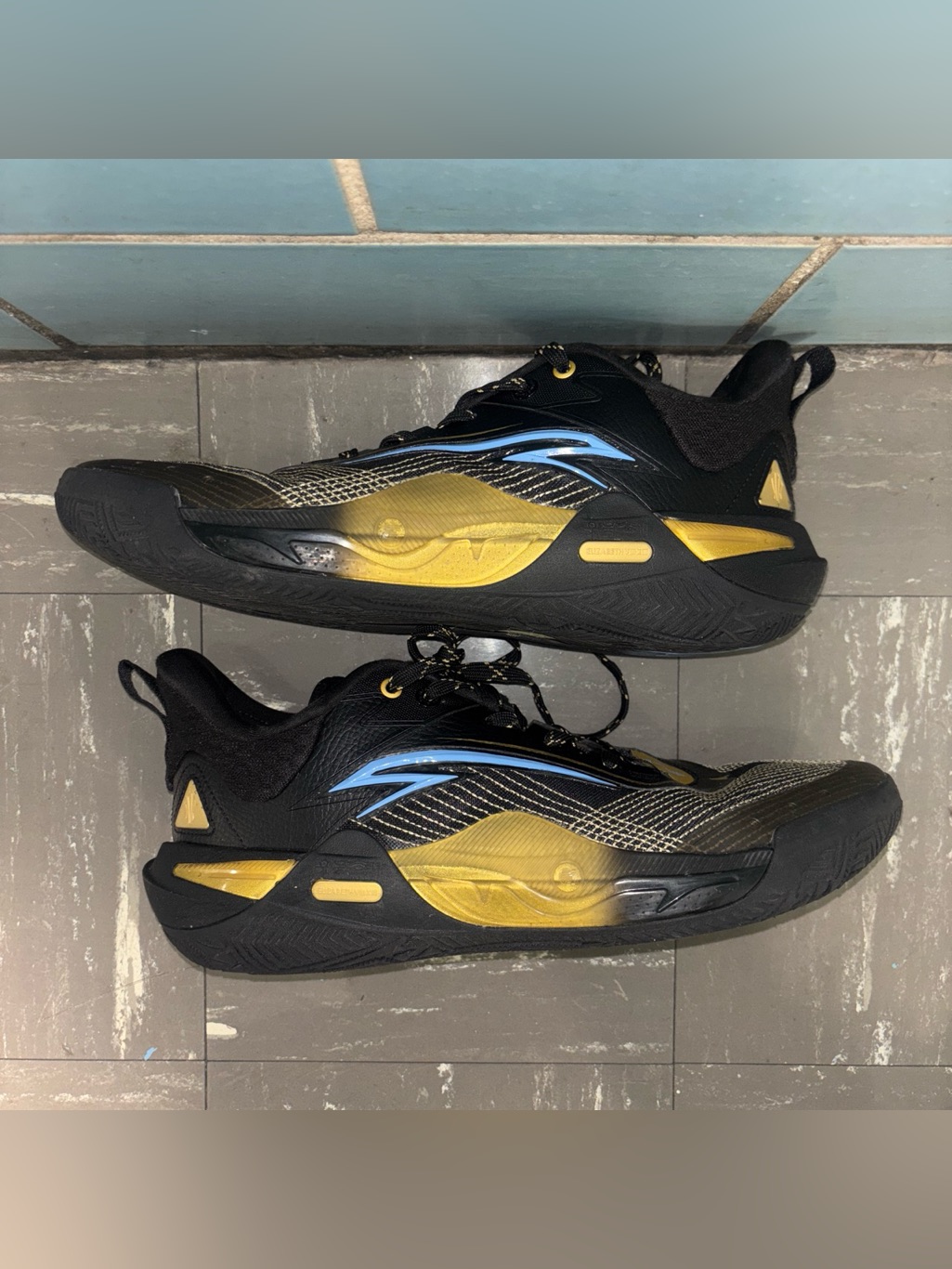 Men's Anta Kai 1 Speed North Star Anta Black Gold Size 12 Basketball Shoes #Nba